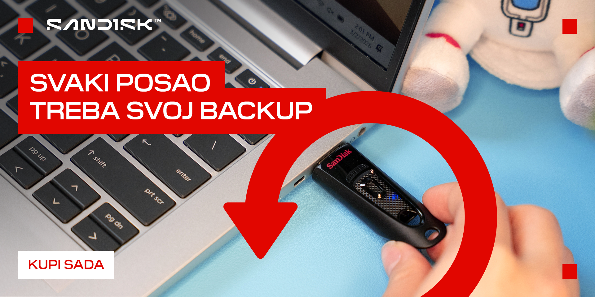 SANDISK flash drive-ovi lipanj